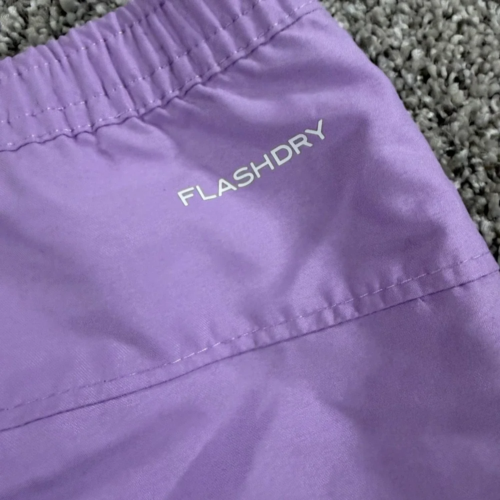 The North Face Girls Lupine Purple Class V FlashDry Shorts NF Size L 12 NEW